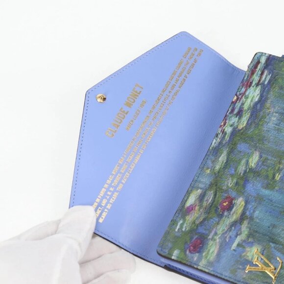 LOUIS VUITTON Masters Collection MONET Portefeuille Sarah M67589 LV Auth 139607M - Picture 11 of 16